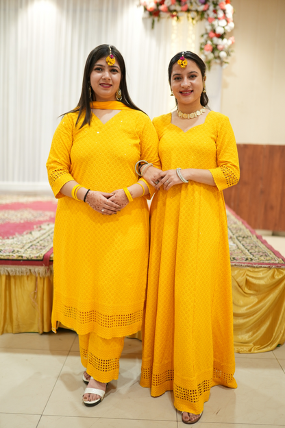 Yellow Suit For Haldi