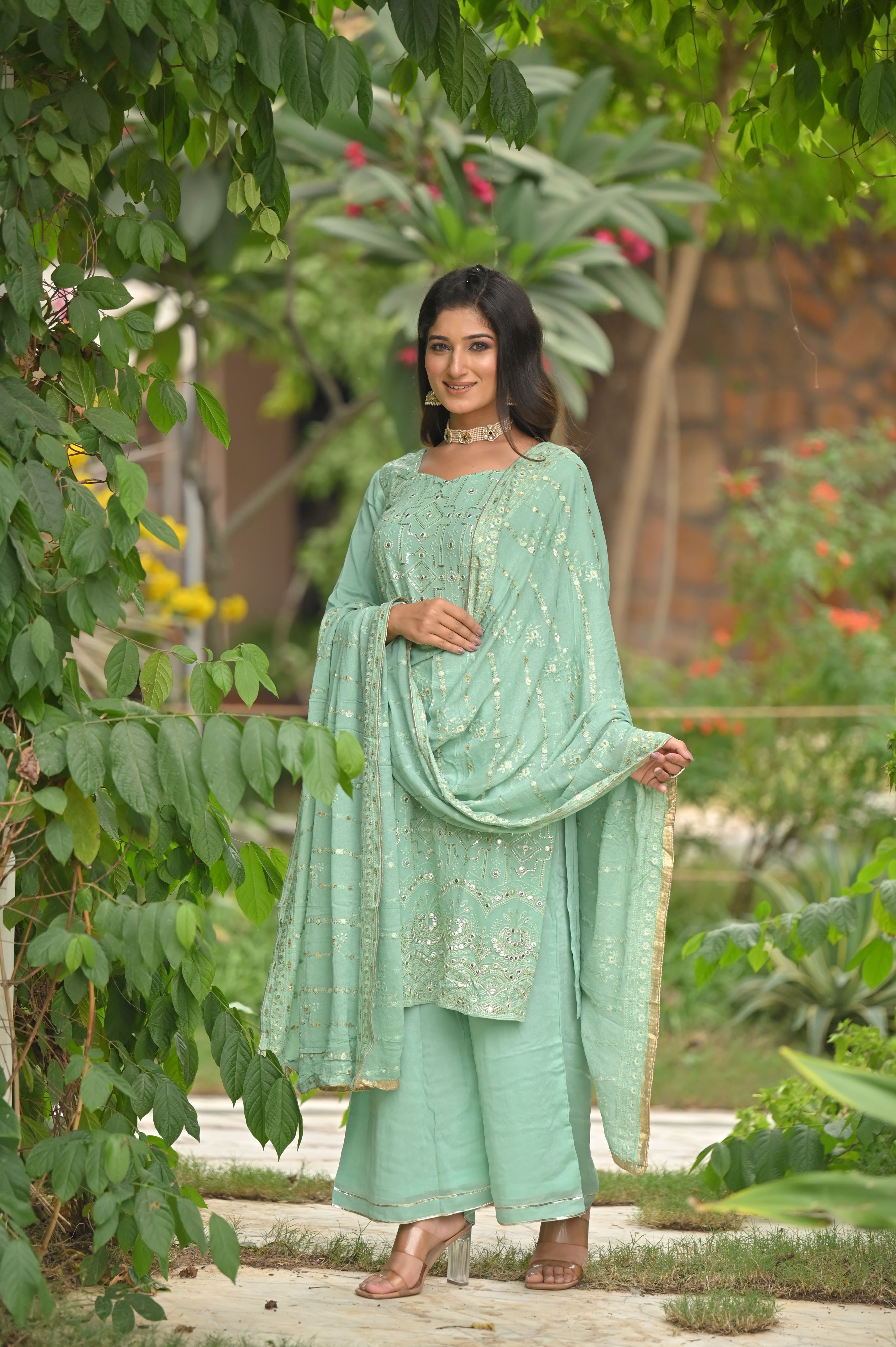 Salwar Kameez Traditional Wear Dress Indian Pakistani Sharara Palazzo  Collection | eBay